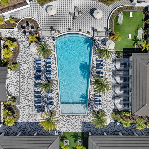 Aerial Pool View